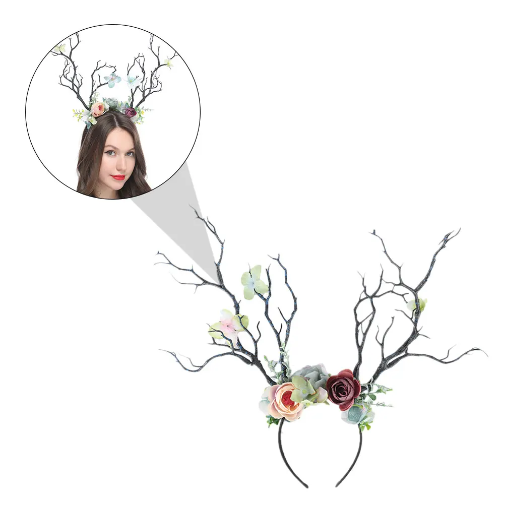 

Lovely Christmas Headwear Antler Hair Band Festive Winter Theme Decoration Xmas Hair Hoop Party Costume Accessory Attention
