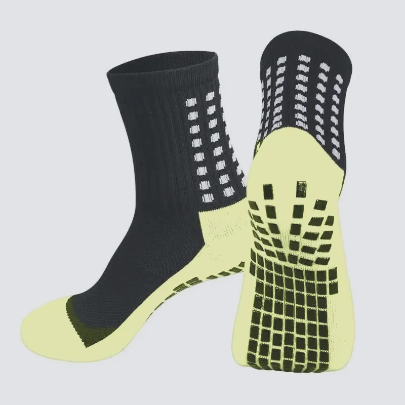 

Non-Slip Friction Breathable Mid-Length Cushioning Soccer Socks Thickened Towel Bottom Sweat Anti-Odor Dot Glue Socks