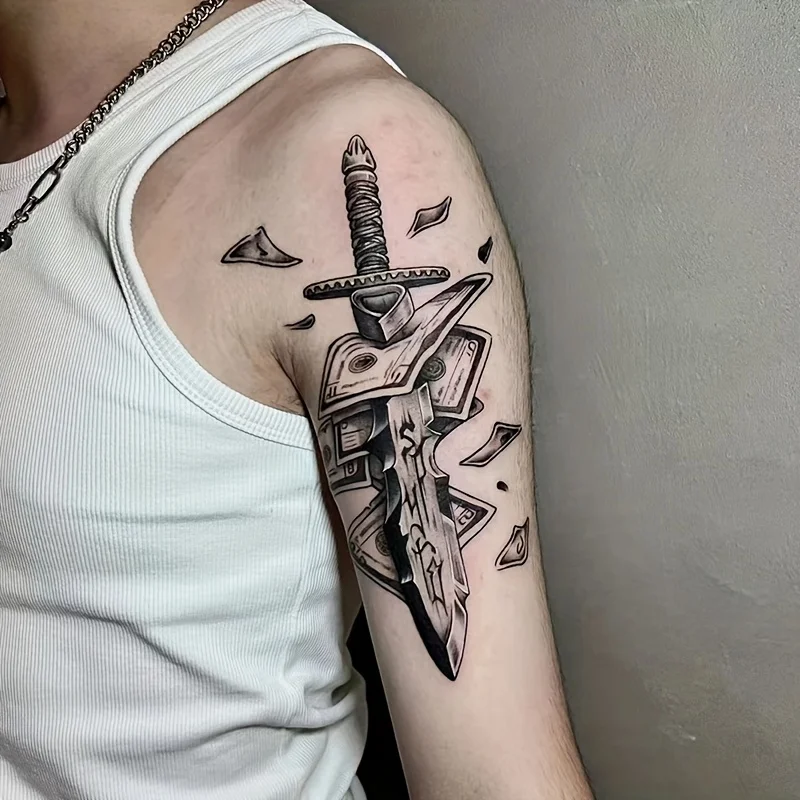 

6 herbal tattoo stickers, lasting 7 to 15 days, waterproof and wear-resistant, suitable for those who don't want to get a tattoo