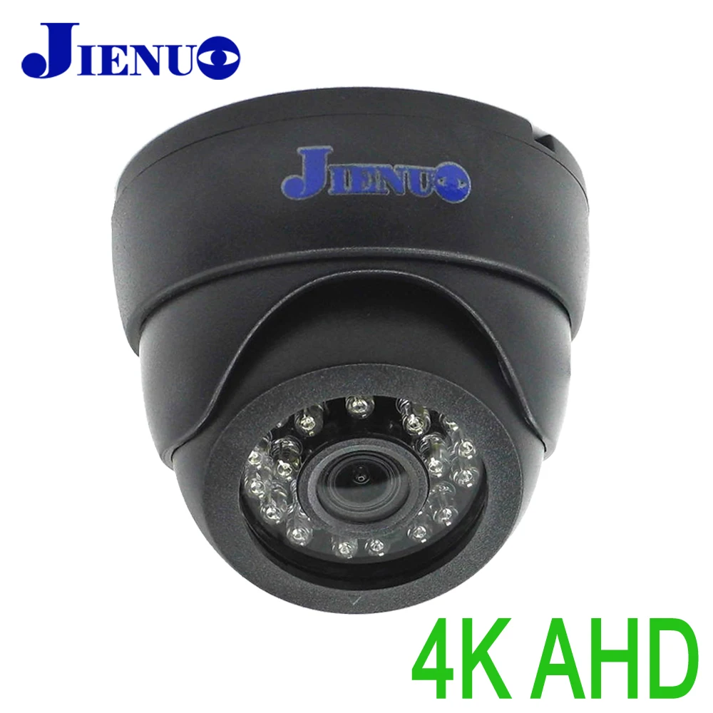 JIENUO 돔형 보안 카메라 – 4K HD AHD, 1080P 5MP TVI CVI CCTV, 적외선 야간 모니터링, 2MP 비디오 홈 미니 캠