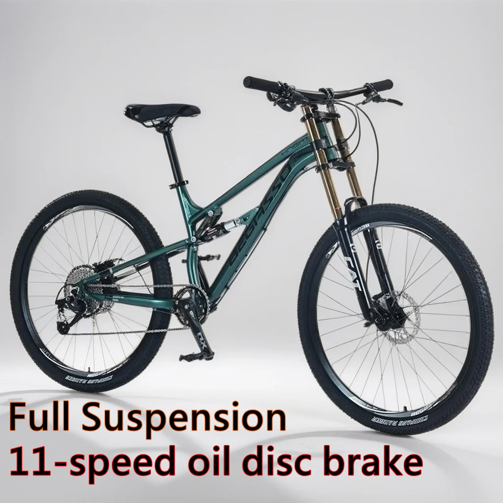 

27.5 26 Inch Softail Mountain Bike Full Suspension Cross Country Bike Hydraulic Disc Brake DH Bicycle Adjustable Oil Fork MTB