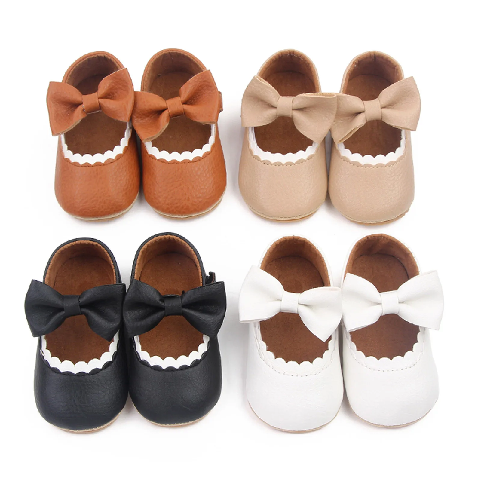 Peuter Pasgeboren Baby Schoenen Streep Pu Leer Jongen Meisje Schoenen Peuter Rubberen Zool Anti-Slip Eerste Wandelaars Baby Mocassins 2022