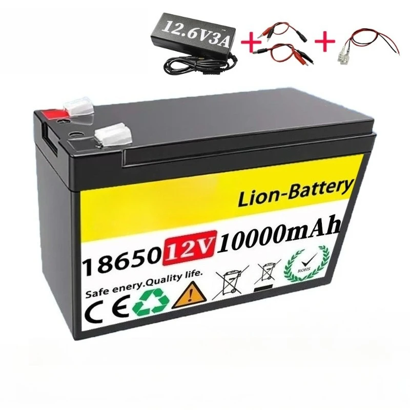 18650 Lithium Battery for Solar Panels Fish Detectors Power Wheels Lighting Rechargeable Batteries 7000mAh 10000mAh +Charger