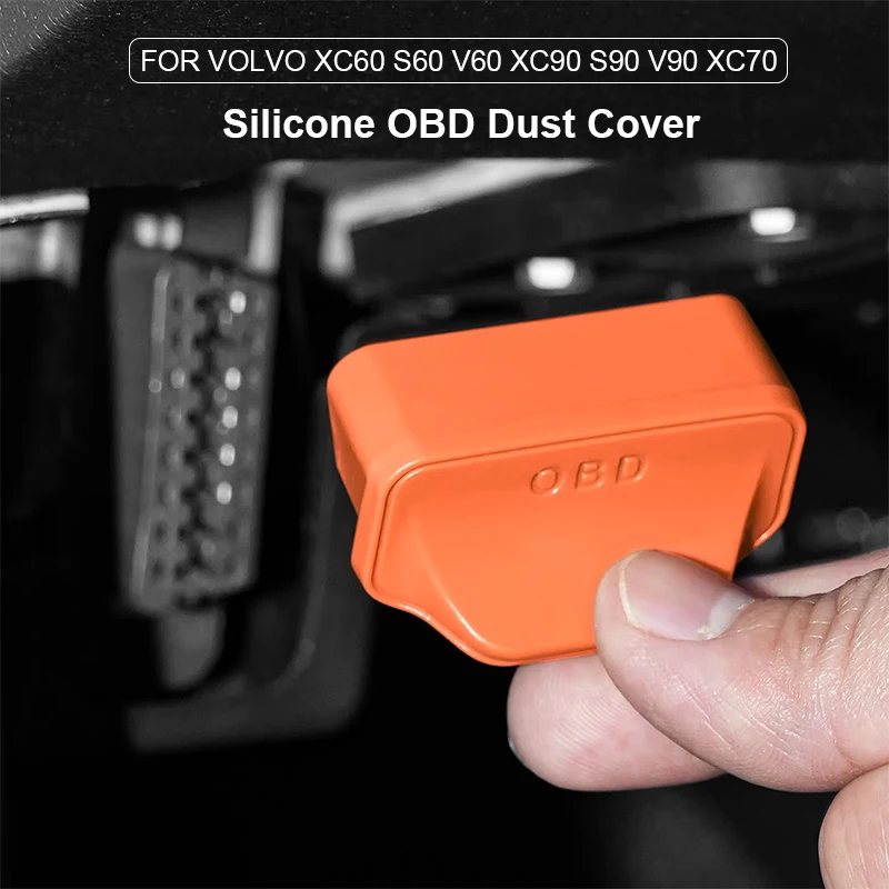 Silicone Obd Dust Cover Car OBD Diagnostic Interface Protective Cover for Volvo XC60 S60 V60 XC90 S90 V90 XC70 Car Accessories