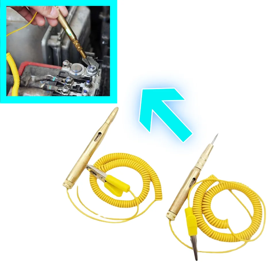 Universal Car Circuit Tester Probe Light Pen 6V 12V 24V DC Voltage Auto Electrical System Diagnostic Tool Test Lamp