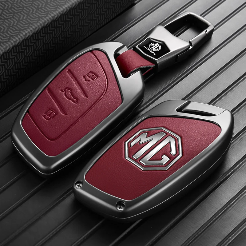Car Key Cover For MG Zinc Alloy Full Protection Shockproof MG ZS MG 4 MG HS MG 5 MG RX8 Heavy Duty Car Accessories
