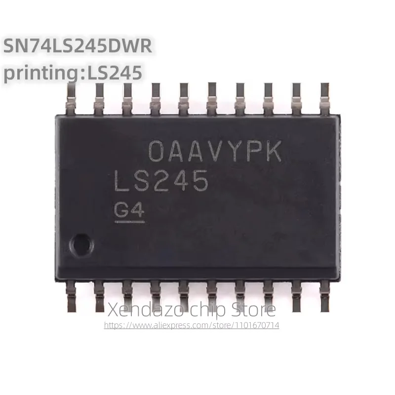 10pcs/lot SN74LS245DWR printing LS245 SOP-20 package Original genuine Eight way bus transceiver chip