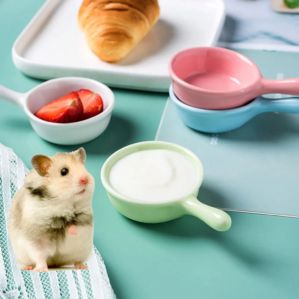 

3pcs Durable Guinea Pig Food Bowl Hamster Hamster Feeder Feeder Small Pet Food Bowl Small Animal Bowls Pet Supplies