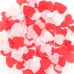 2.5cm 10/20g Red White mixed Heart Shape Paper Confetti Balloon Filler Wedding Birthday Party Table Decoration Throwing Supplies