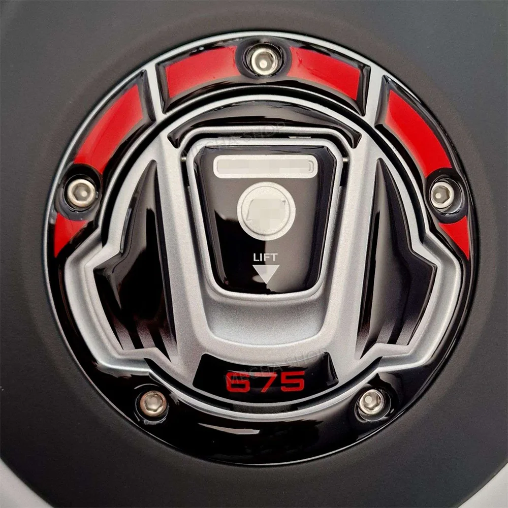 For CFMoto 675 SR-R 2025- Accessories Motorcycle Fuel Tank Cap Protection 3D Gel Decal 675SRR Sticker