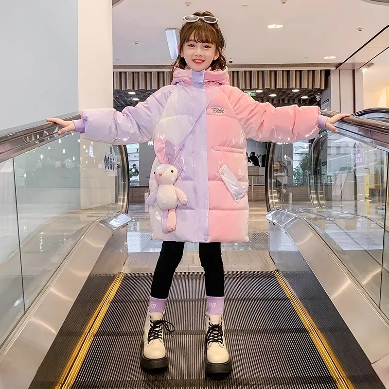 

Girl Korean Version Cotton Coat Autumn Winter New Thicken Velvet Cotton Clothes Cotton Padded Jacket Coat Children's Clothing