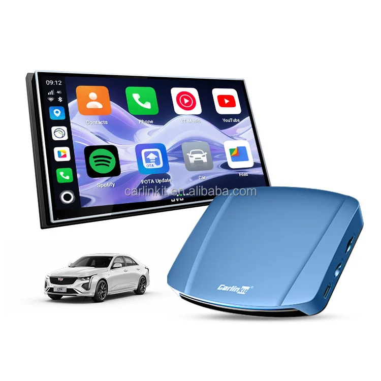 Carlinkit Ultra Tbox Ai Box Android 15 分割画面 Sm6350 Carplayアダプター 8GB ROM 128GB RAM 512GB ビデオ テレビ ワイヤレス カープレイ オート