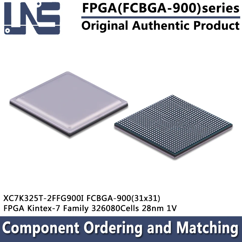 1pcs XC7K325T-2FFG900I FCBGA-900 31x31 FPGA Kintex-7 Family 326080Cells 28nm 1V