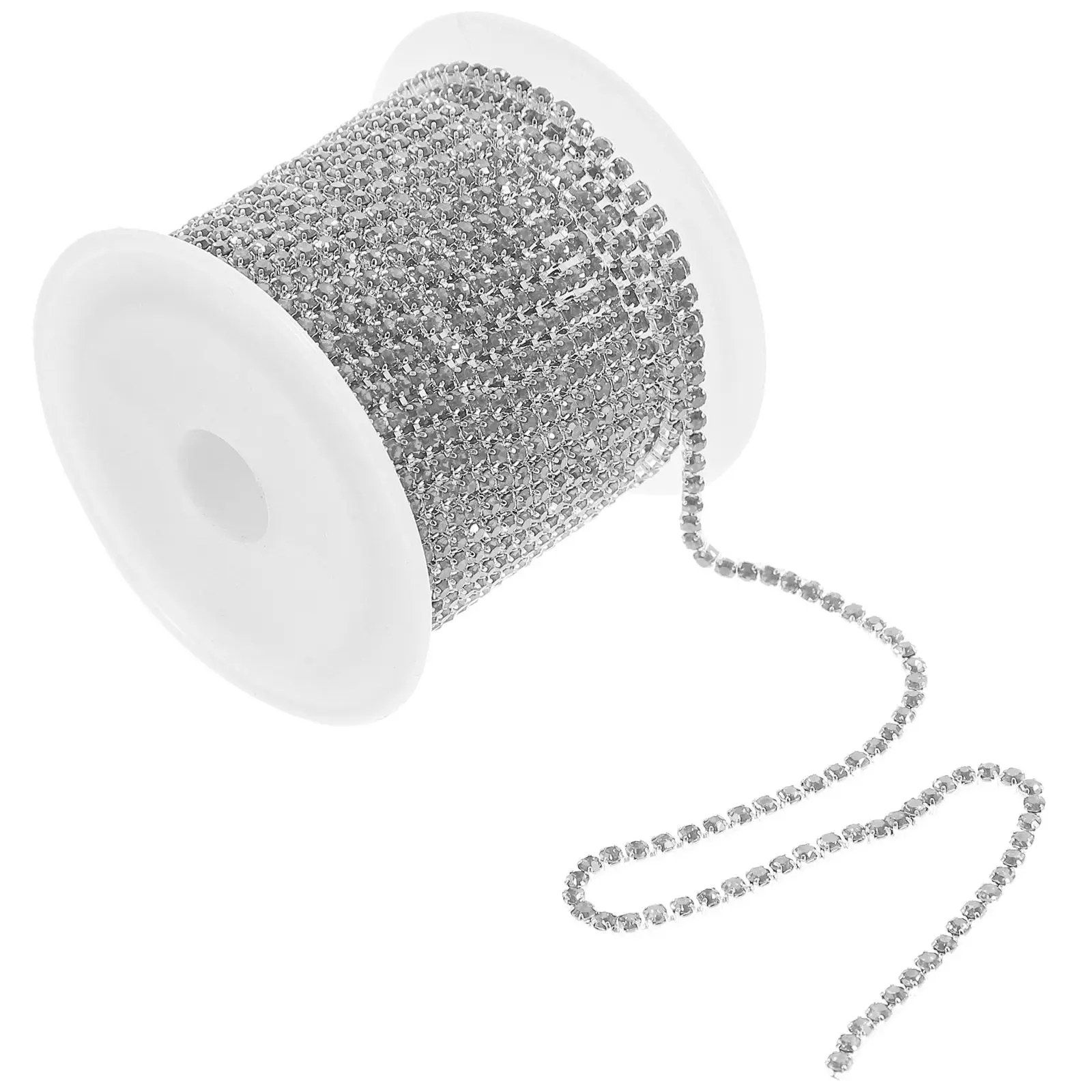 

1 Roll Sparkling Rhinestone Chain for DIY Decorative Craft Projects Wedding Dress Sash Belt Shoes Clothes Accessories