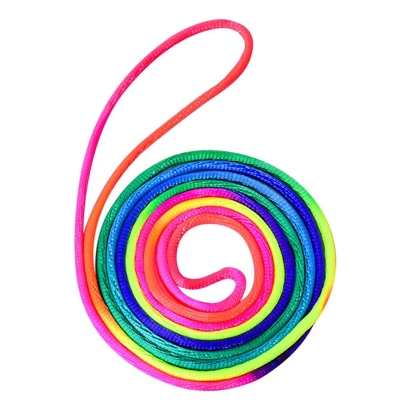 Rainbow Elastic Rubber Bands Jump Rope Adults Kids Outdoor Fun Games Fitness Exercise Party Favors Toys Juguetes Deportivos