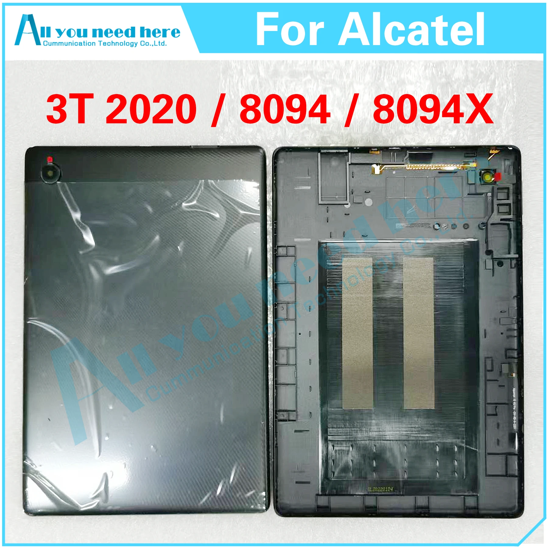 For Alcatel 3T 2020 8094 8094X 8094M Back Lid Battery Cover Door Housing Rear Case Repair Parts Replacement