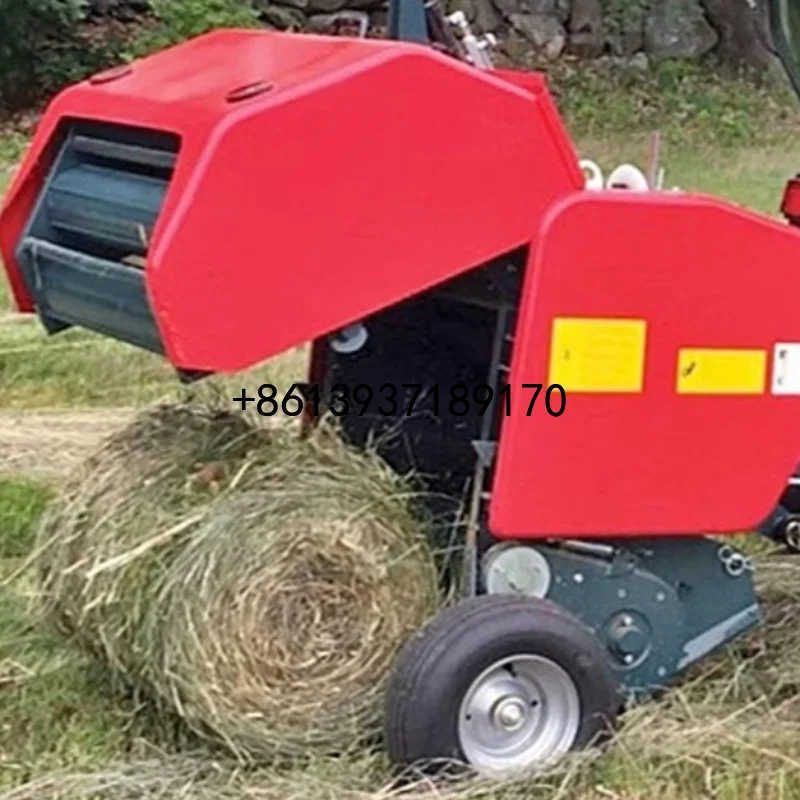 Hot Selling Tractor PTO Driven Mini Round Hay Baler Agricultural Straw Alfalfa Grass Bundling Press Machine for Livestock Feed