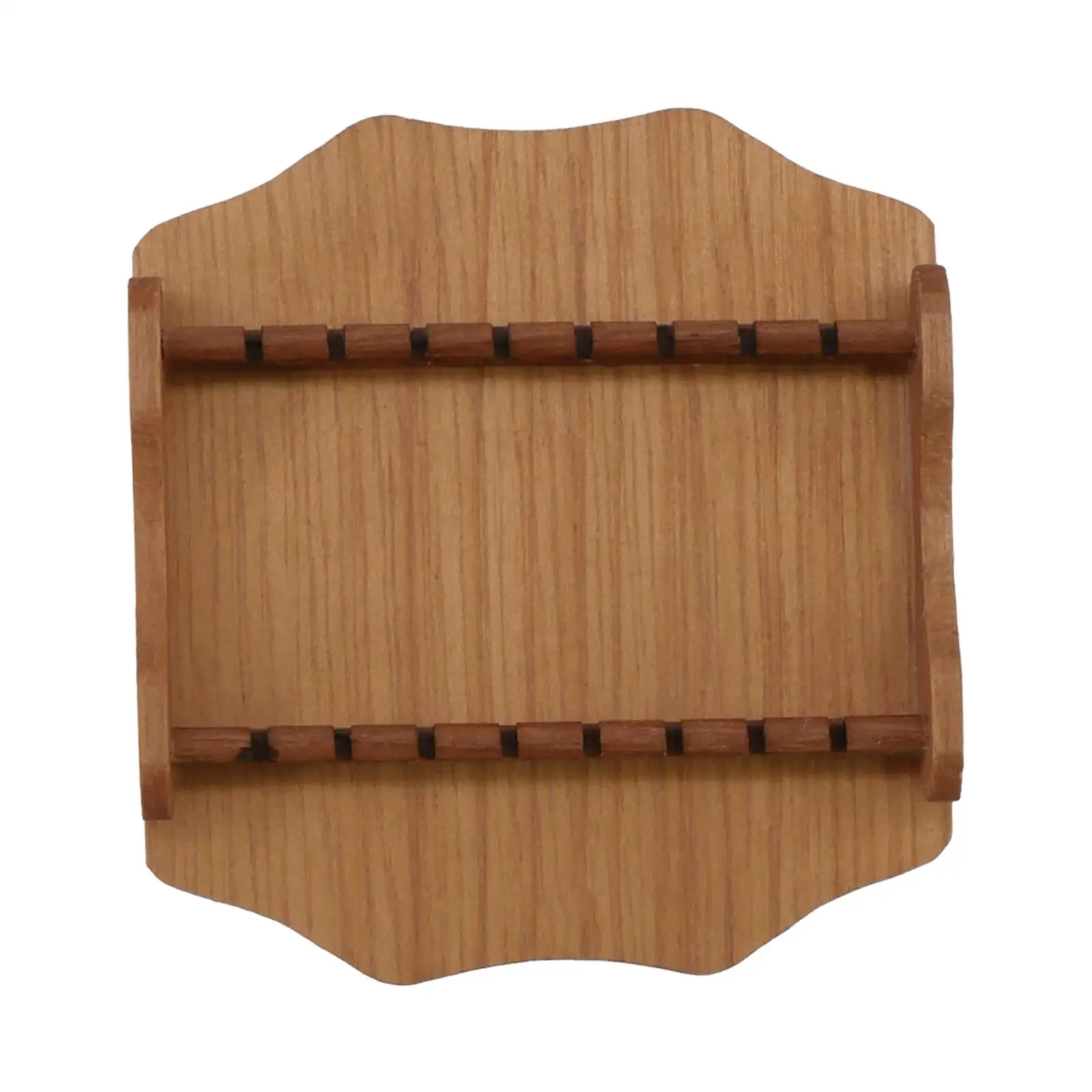 Doll House Miniature Spoon Collection Rack Wooden Tableware Display Stand for 1 6 Scale Dollhouse Kitchen