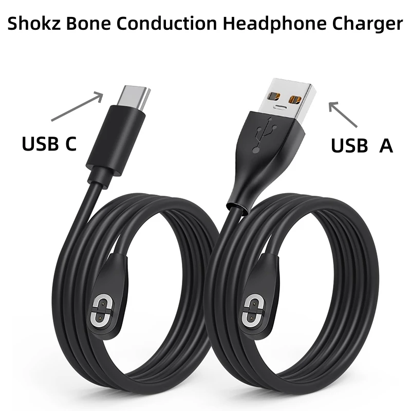 

1/2PCS Charging Cable for Aftershokz Aeropex AS800,Shokz OpenRun Pro,OpenRun,OpenRun Mini,OpenComm Bone Conduction Headphone