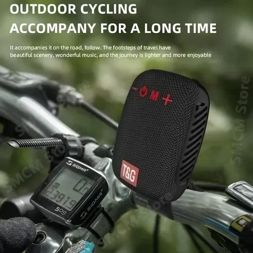 Imagen 2 del producto Bicicleta al aire libre TG392 Bluetooth caixa de som caja de sonido inalámbrica portátil TWS altavoz de manillar Subwoofer impermeable para Scooter