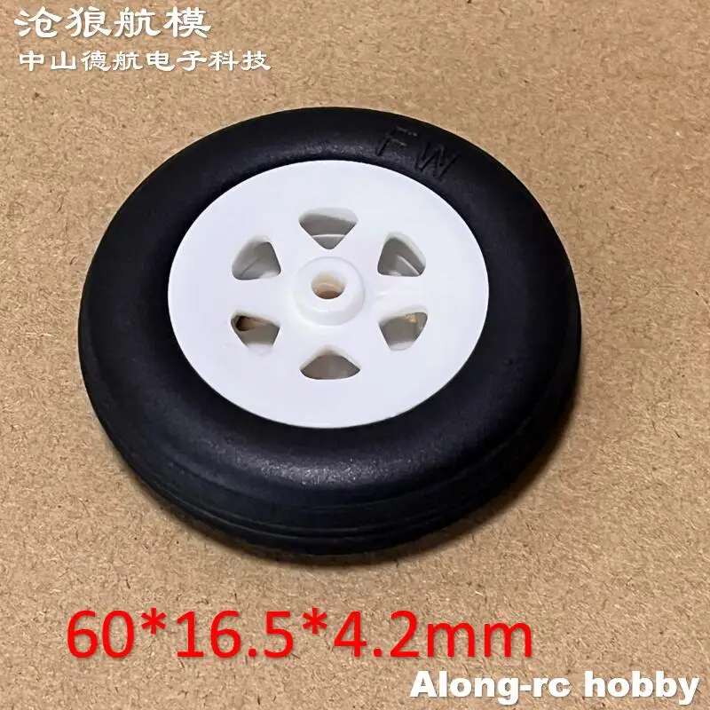 Modèles d'avion RC Hobby, modèle d'avion à monter soi-même, train d'atterrissage, aile libre 90EDF T45, pièce de rechange, roue EVA, 2 roues 60x16.5x4.2mm 60mm