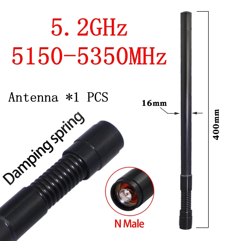 Imagem -06 - Módulo de Interferência Uav Antena de Alta Potência Cabeça n 1.2ghz 1.4ghz 1.5ghz 2.4ghz 5.2ghz 5.8ghz