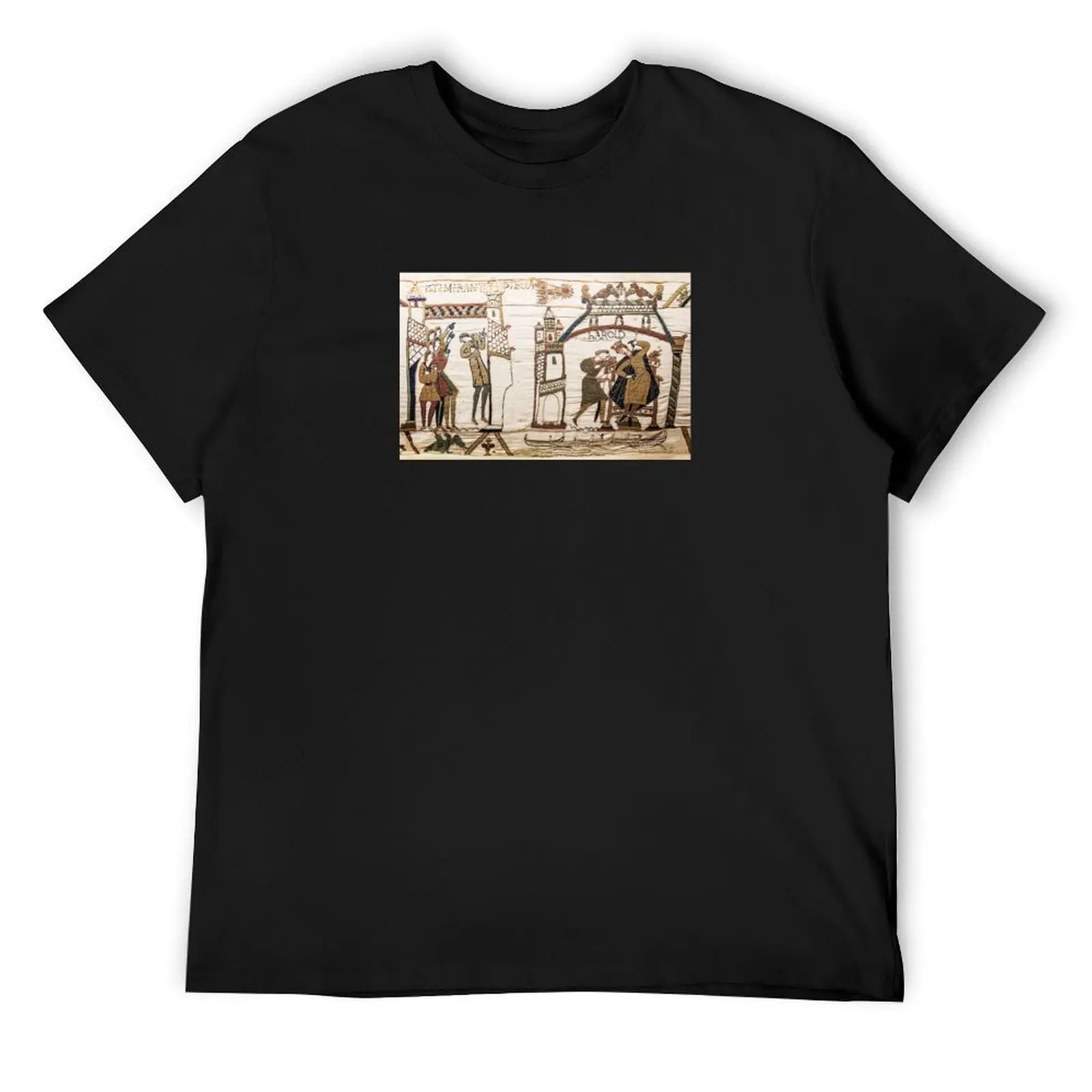 

Bayeux Tapestry, Halley's Comet of 1066, Astronomy T-Shirt Blouse vintage clothes mens t shirts top quality