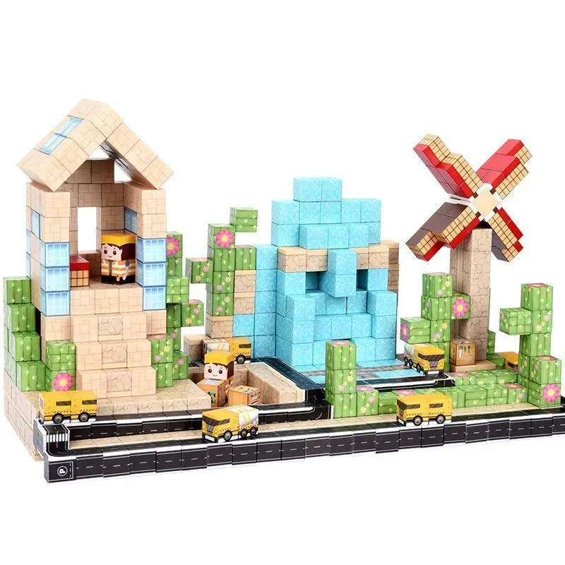 カスタム100個入り2025年版磁気ビルディングブロック。 鮮やかな色、自由な組み立て、STEMと遊びのスキルを高めます。 完璧なホリデーギフト。