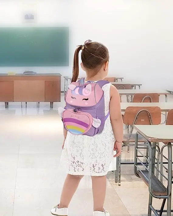 Zaino per bambini per ragazza unicorno bambini Bookbag occhi arcobaleno borsa da scuola zaino per ragazza adolescente per viaggiare Mochilas impermeabile