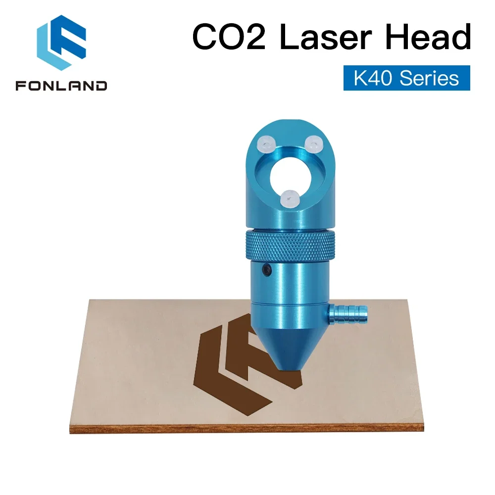 FONLAND CO2 Laser Head For K40 Series Laser Engraving Cutting Machine Lens Dia 12/15/18mm Focal Length 50.8mm Mirror 20mm