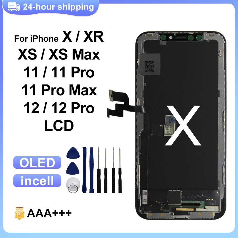 OLED For iPhone X XR XS 11 pro Max LCD Display Replacement Parts Screen For iPhone xs max 12 Mini LCD 13 ProMax Display Screen