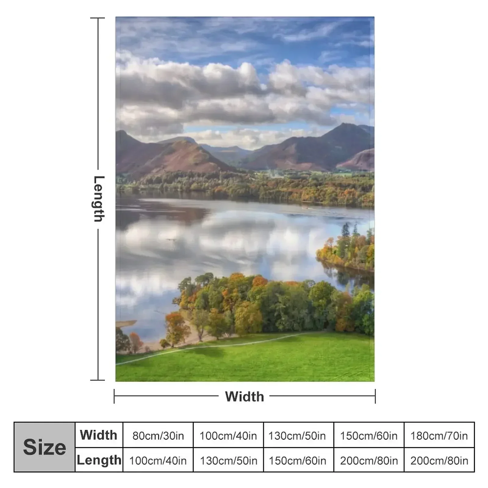 New The North Western Fells Throw Blanket couch cozy soft plush fuzzy picnic outdoor blanket