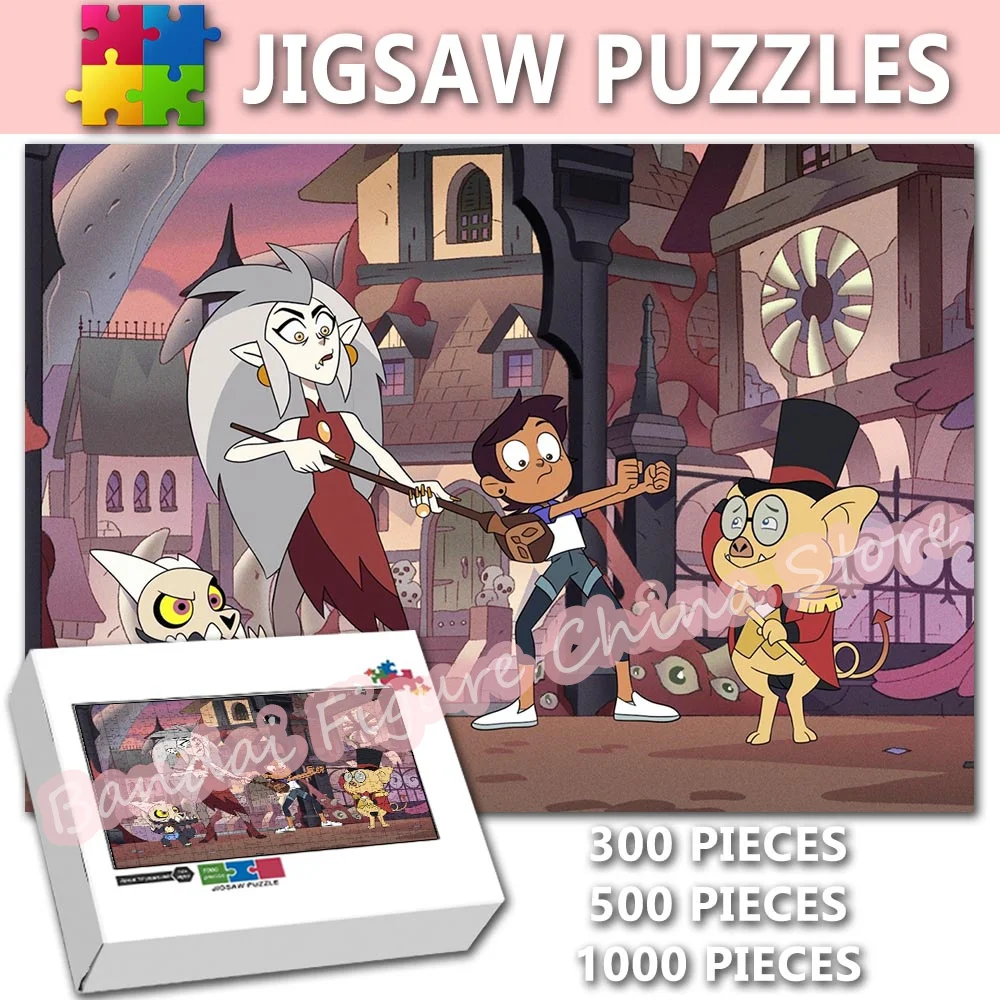 The Owl House Educational Intelligence Puzzle 300/500/1000 Pieces Disney Cartoon Tv Show Print Jigsaw Puzzles Stress Relief Toys