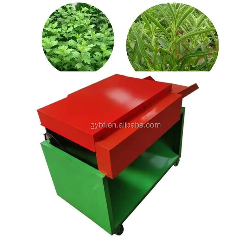 Separador multifuncional de hastes e folhas de artemísia, para colheita de folhas de menta e estévia.