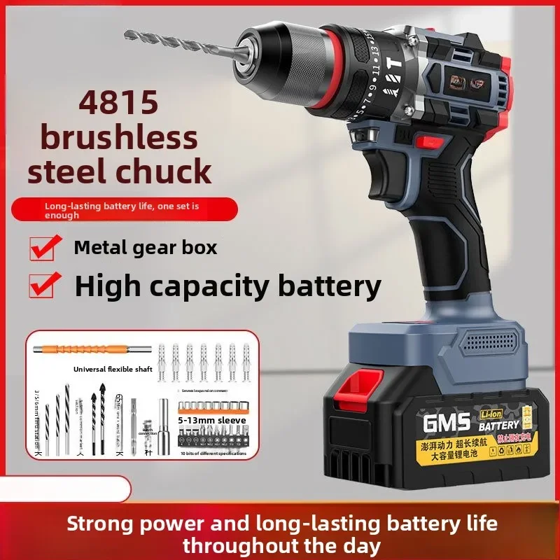 

Brushless Lithium Battery Drill 21v Rechargeable Impact 4589623