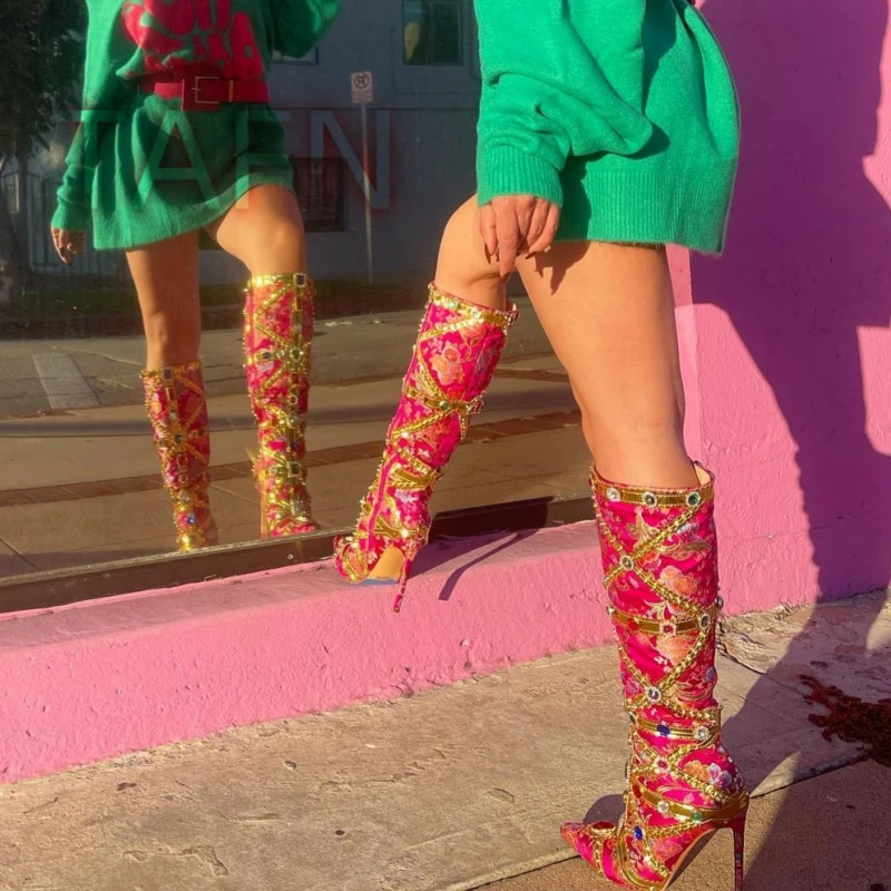 Floral Printed Rhin…