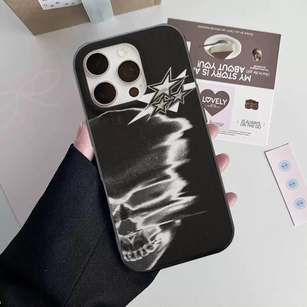 H-HellstarS Fashion Logo For IPhone 16 15 11 12 13 14 17 Pro Max PLUS Pro Soft Corrugated Silicone Back Phone Case view 4