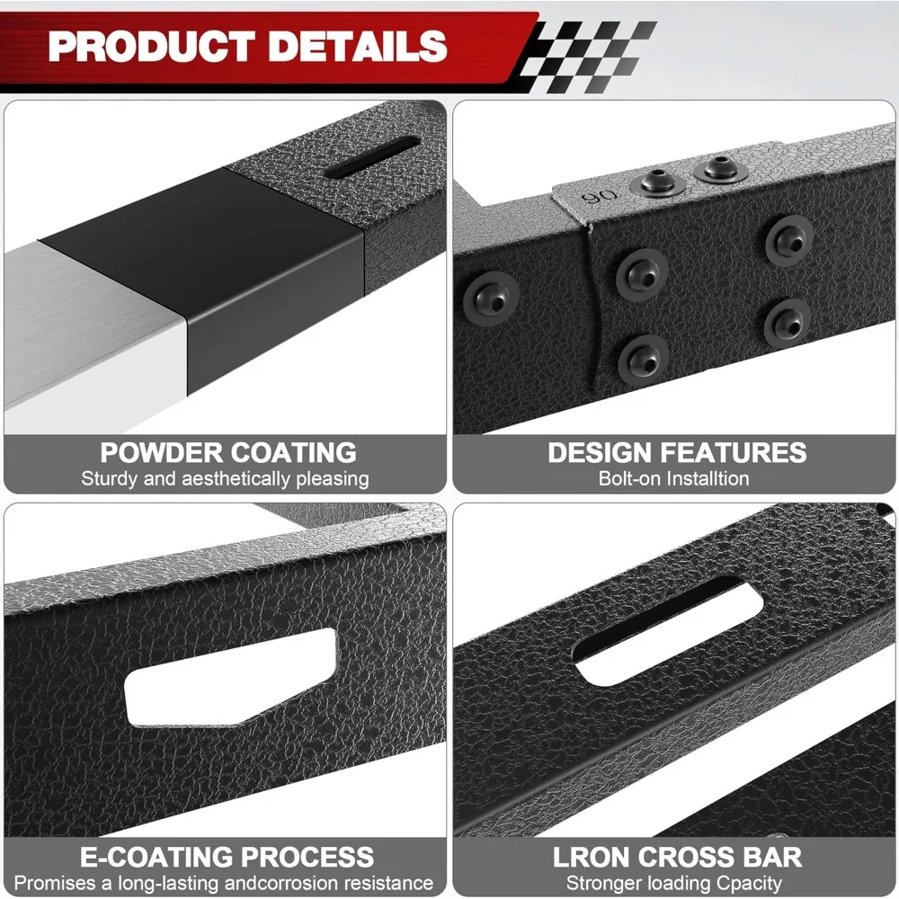 رف سقف عالي التحمل لسيارة تويوتا لاند كروزر برادو LC250 2024-2025 - حامل تخزين الأمتعة للإعلان الخارجي