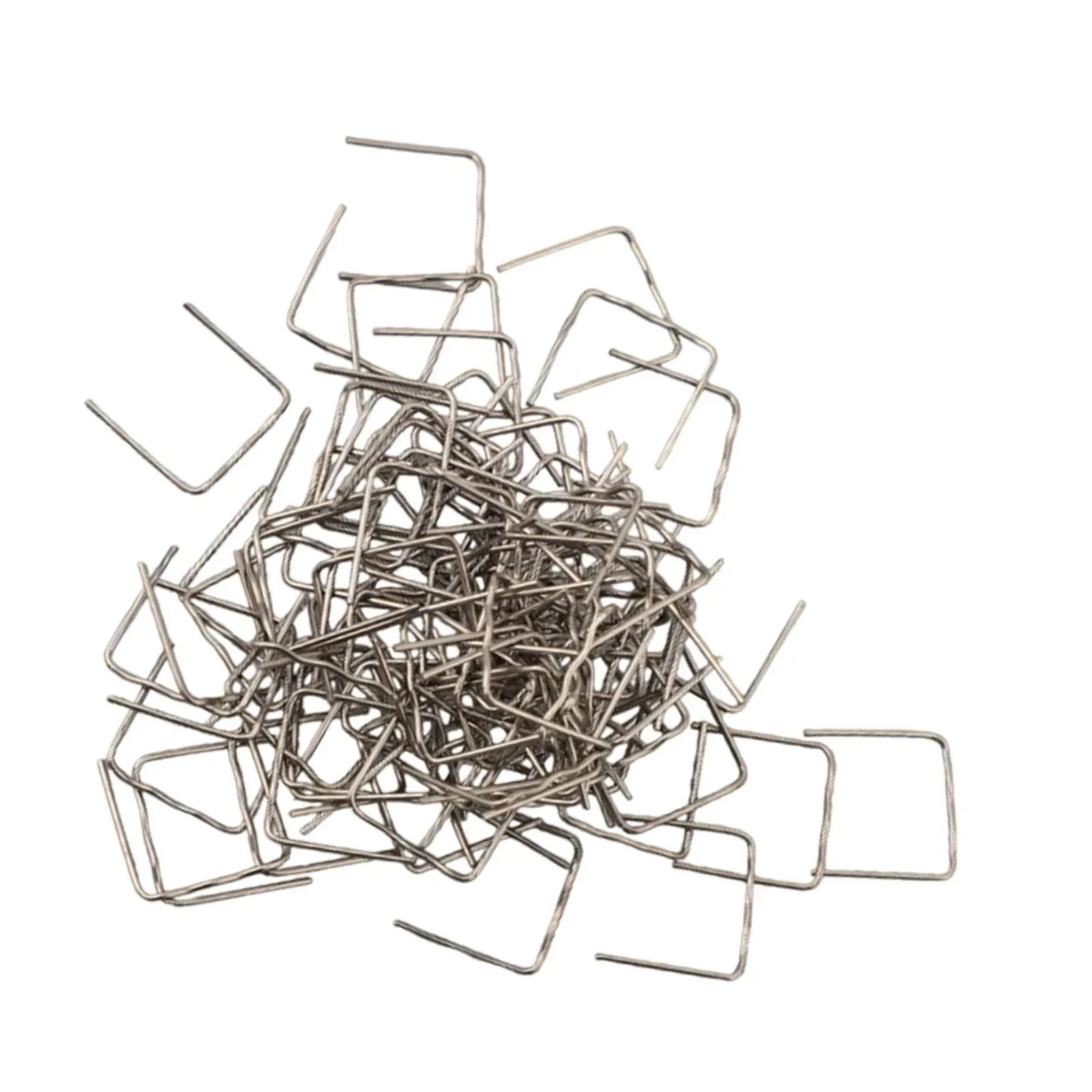 100PCS Automotive Welding Nail 0.8mm/0.6mm Plastic Repair Welding Nail Pre Cut Wave Staples Bumper Welder Tool Stainless Steel