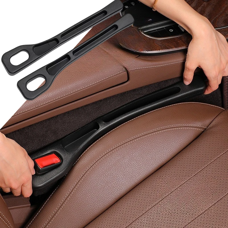 2pcs Car Seat Gap Filler Organizer, Anti-Drop & Leak-Proof Storage, Prevents Phone Keys Wallet From Falling Between Seats