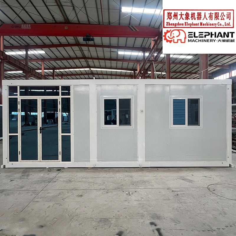 China 40FT Sandwich Panel Price of Lebanon Prefabricated House Stable Galvanized Steel Frame House