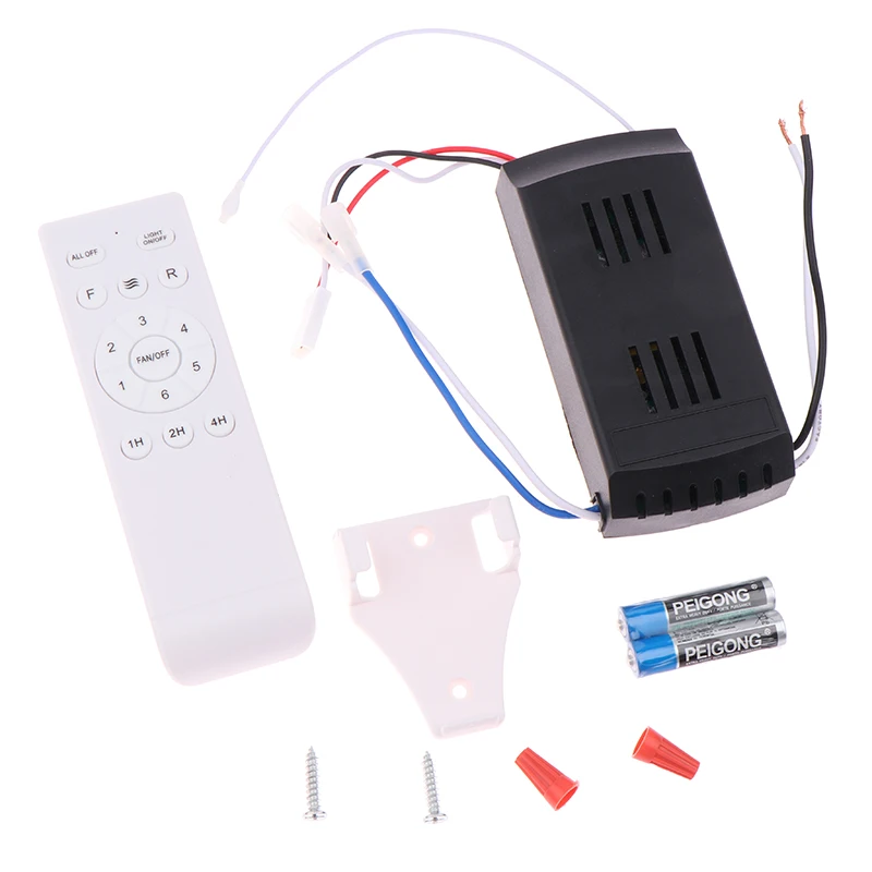 Kit de Télécommande Universelle pour Ventilateur de Plafond, 6 Vitesses, Récepteur, Contrôleur pour Éclairage Domestique