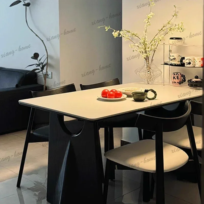 YJ Strong Stable Distinctive Creative Dining Table Industrial Durable Rustic Refined Adjustable Dining Table Table Repas Furnitu
