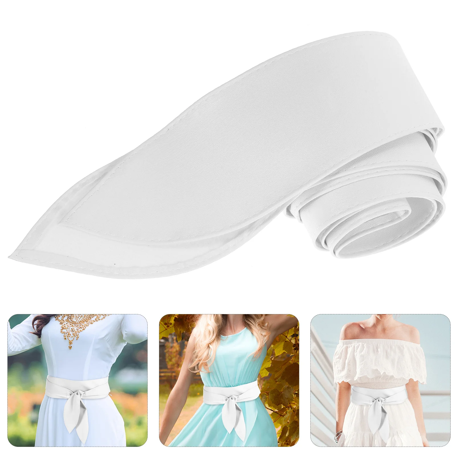 

Waist Belts for Women Dresses Exquisite Bow Design Faux Sash Enhanced Texture Multiple Occasions Gift Idea