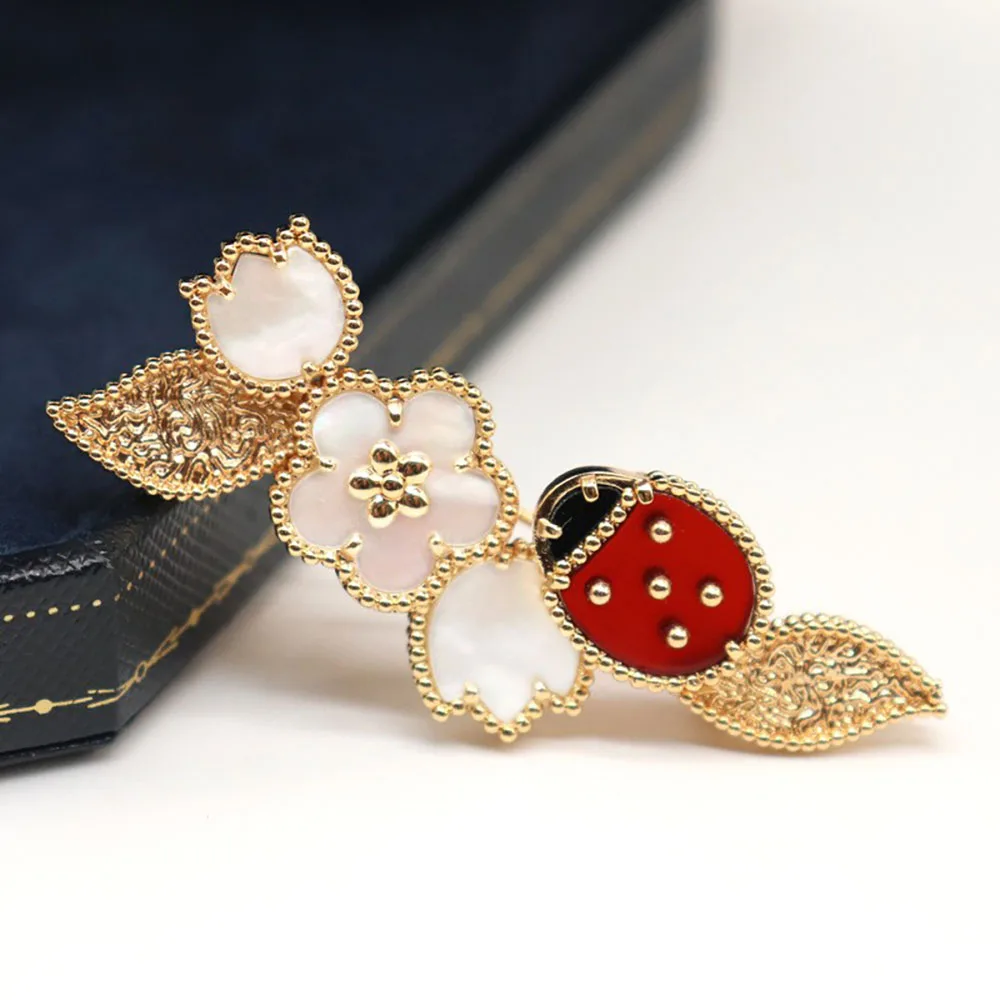 2024 New Exquisite Ladybird Brooch Fashion Elegant Personalised Accessories Romantic Gifts