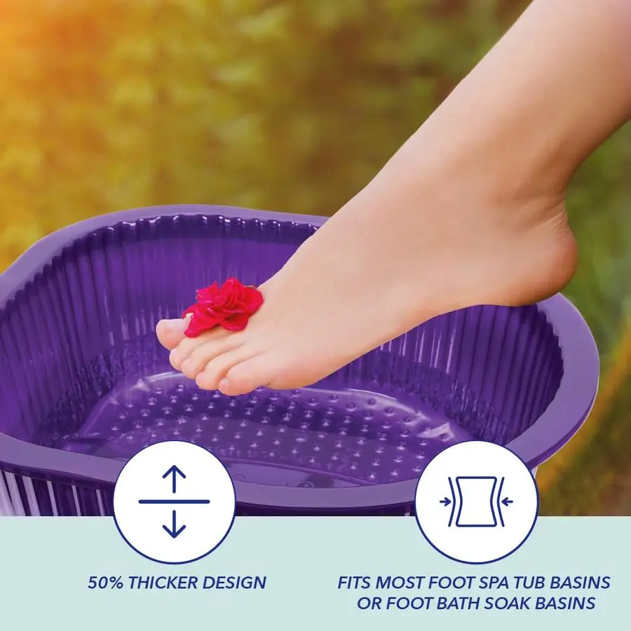 Doublures de bain Pedi universelles 50 plus épaisses pour bain de pieds et bain de pieds, doublures de baignoire de pédicure jetables pour bassines de spa de pieds
