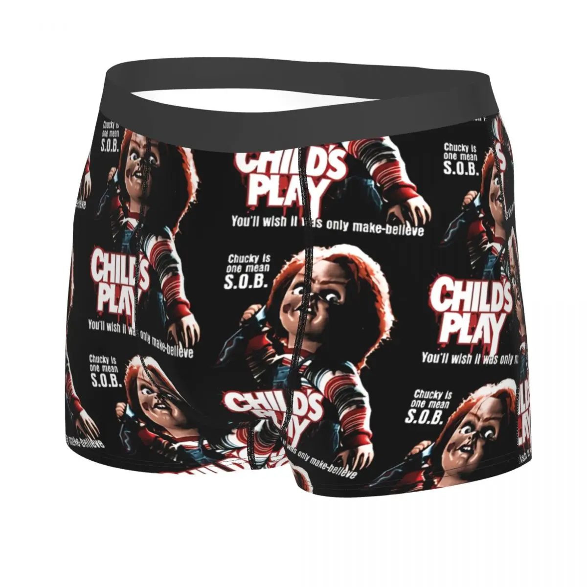 Child's Play Men Boxer Briefs Underpants Horror Movies Highly Breathable Top Quality Birthday Gifts