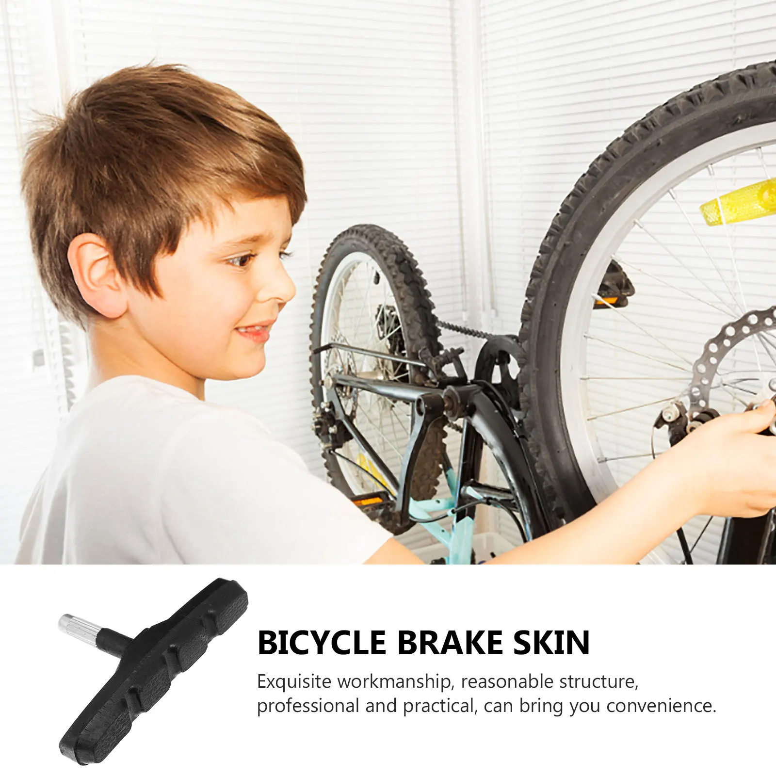 

10 set Bike Rubber Pads Bicycles Blocks Cycling Brake Shoes Drainage Tank Design Wear-Resistant Professional Brake Blocks For