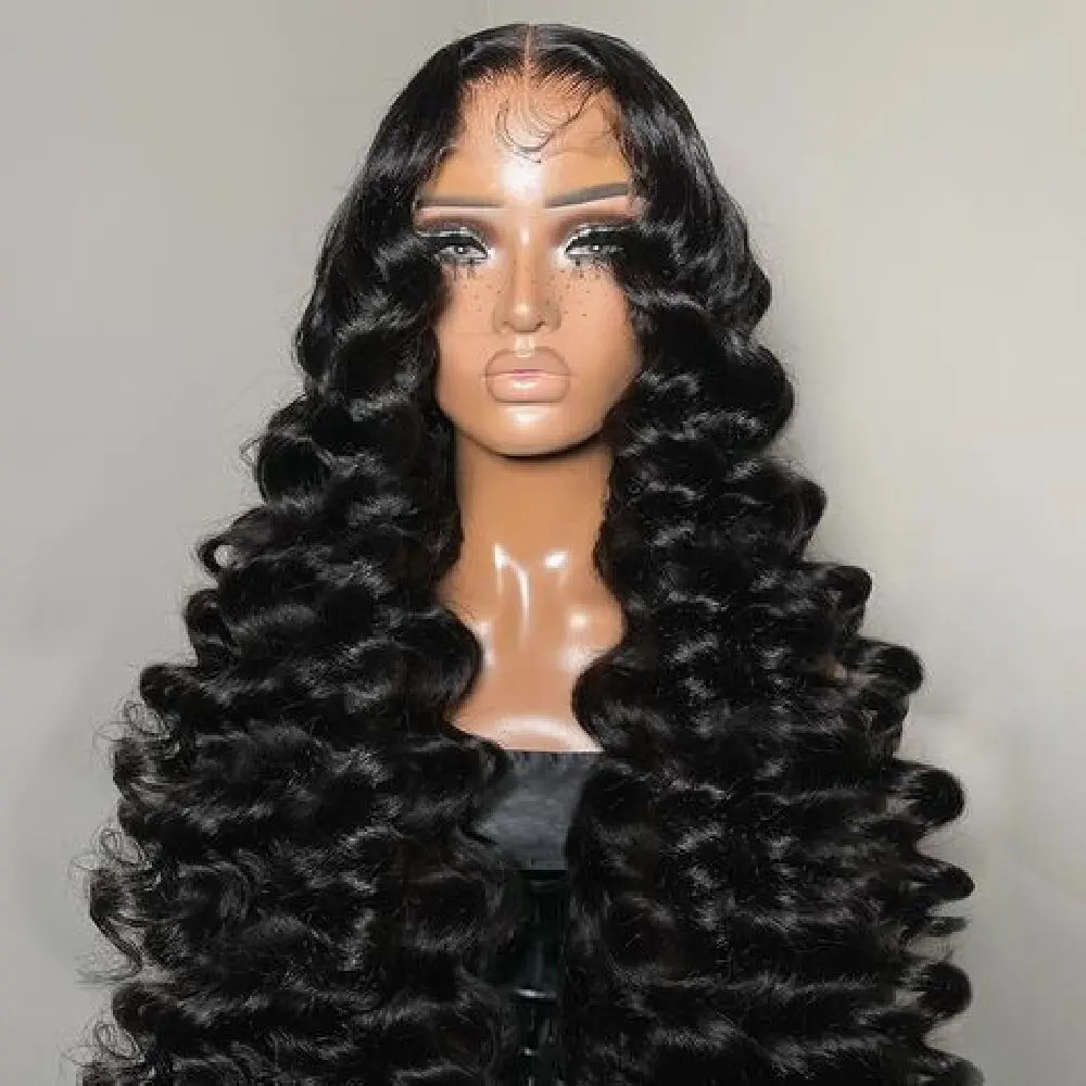 

40 42 Inch 13x4 HD Lace Front Wig 5x5 13x4 Glueless Deep Wave Human Hair Lace Front Wig Preplucke Brazilian Human Hair Wig