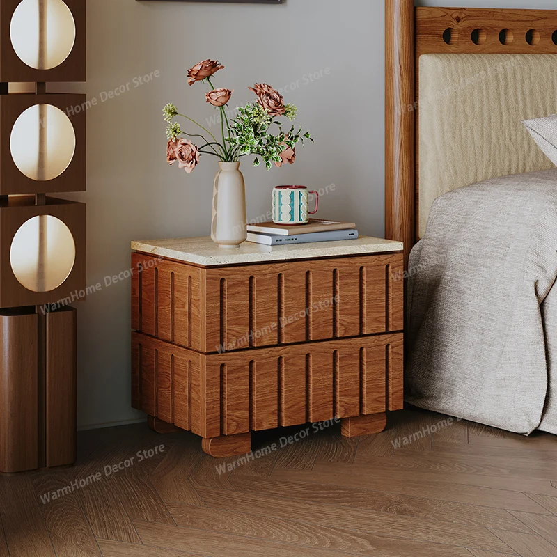 

Trendy Organizer Bedside Table Bedroom Mobile Librero Drawers Luxury Storage Nightstand Space Saving Muebles Hotel Furniture